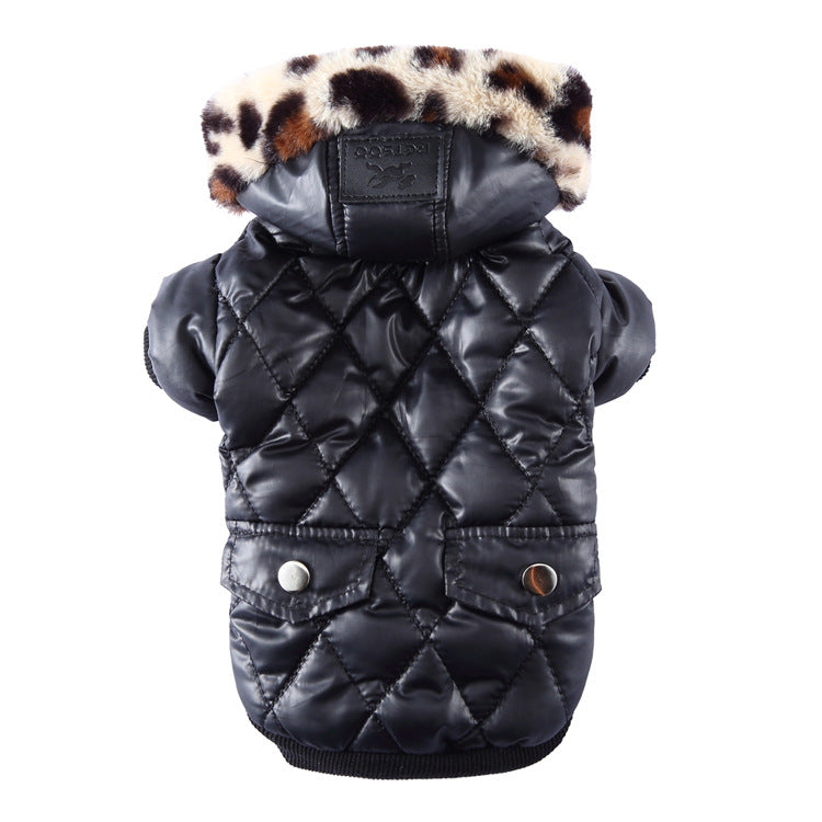 DigiPetz™ | GlobalPaws Winter Chic Fur Coat | Dog Clothing